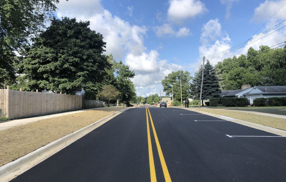 Idaho Avenue Completed Roadway
