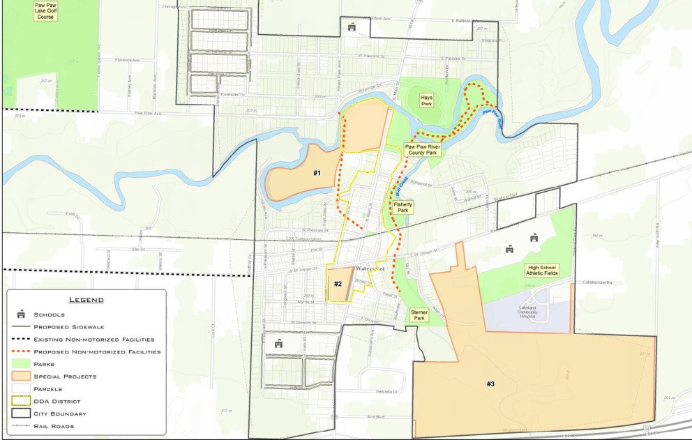 City of Watervliet Special Projects and Mobility Map