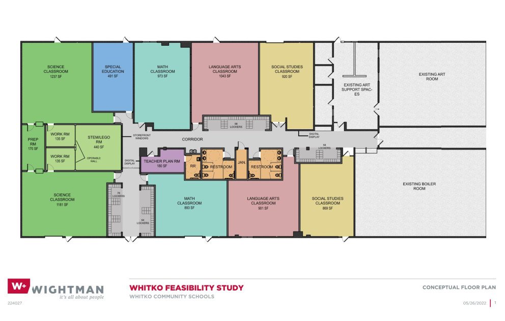 Whitko conceptual floor plan