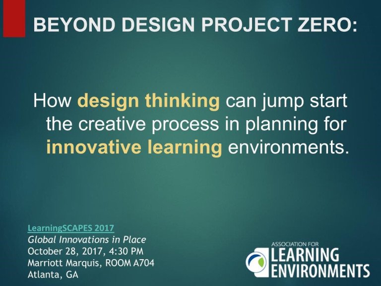 Wightman Beyond Design Project Zero