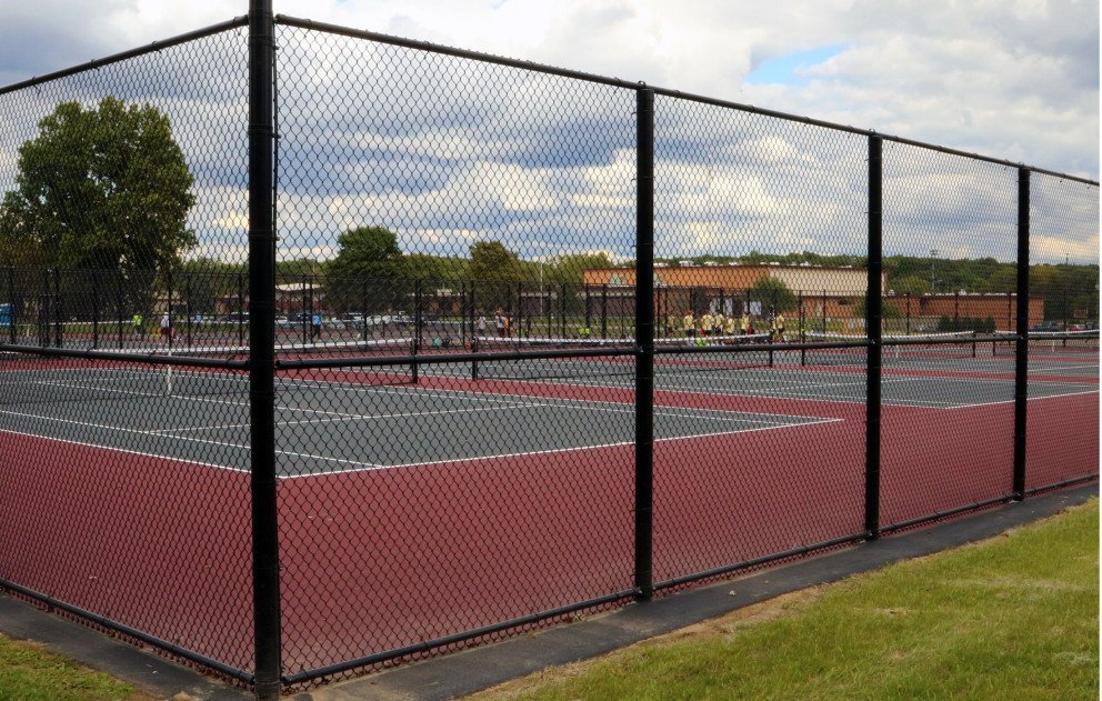 Brandywine Tennis Court with Fence