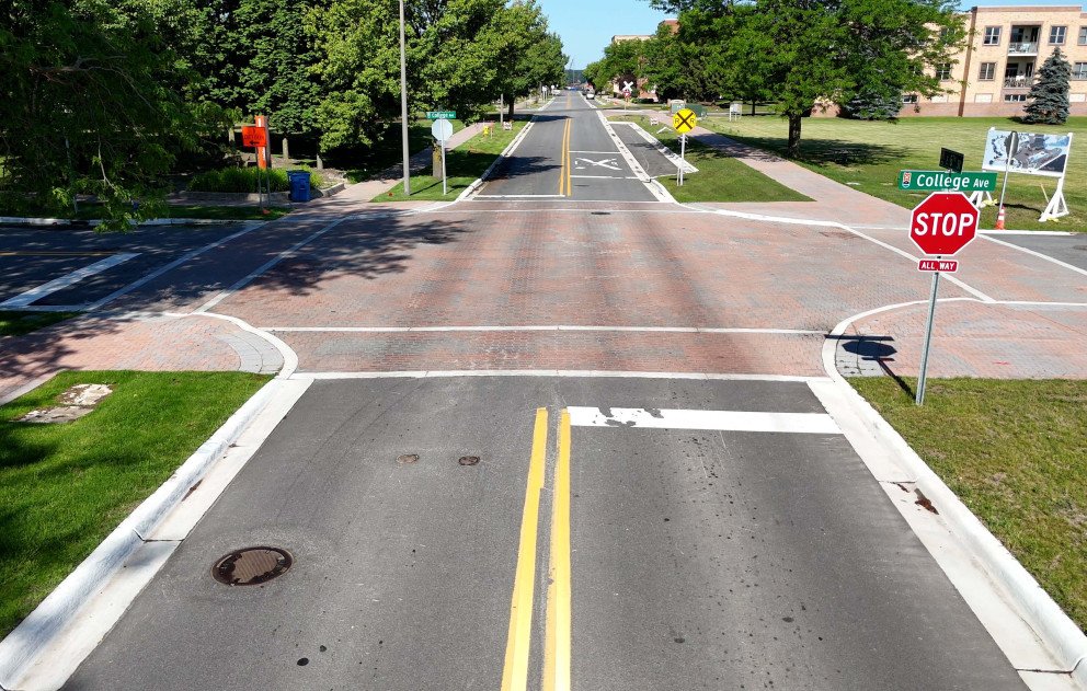 6th St. and College Ave. Intersection