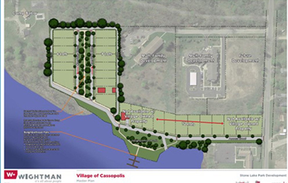 Cassopolis Stone Lake neighborhood site plan