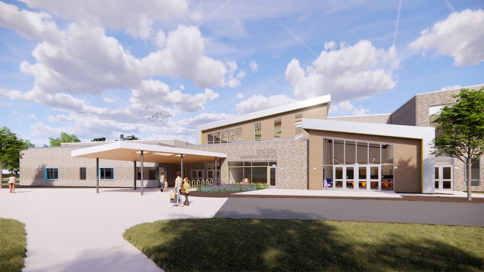 Dicken Elementary School Front Entrance