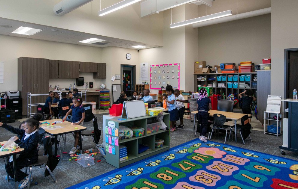 Charter School of the Dunes Classroom with Kids