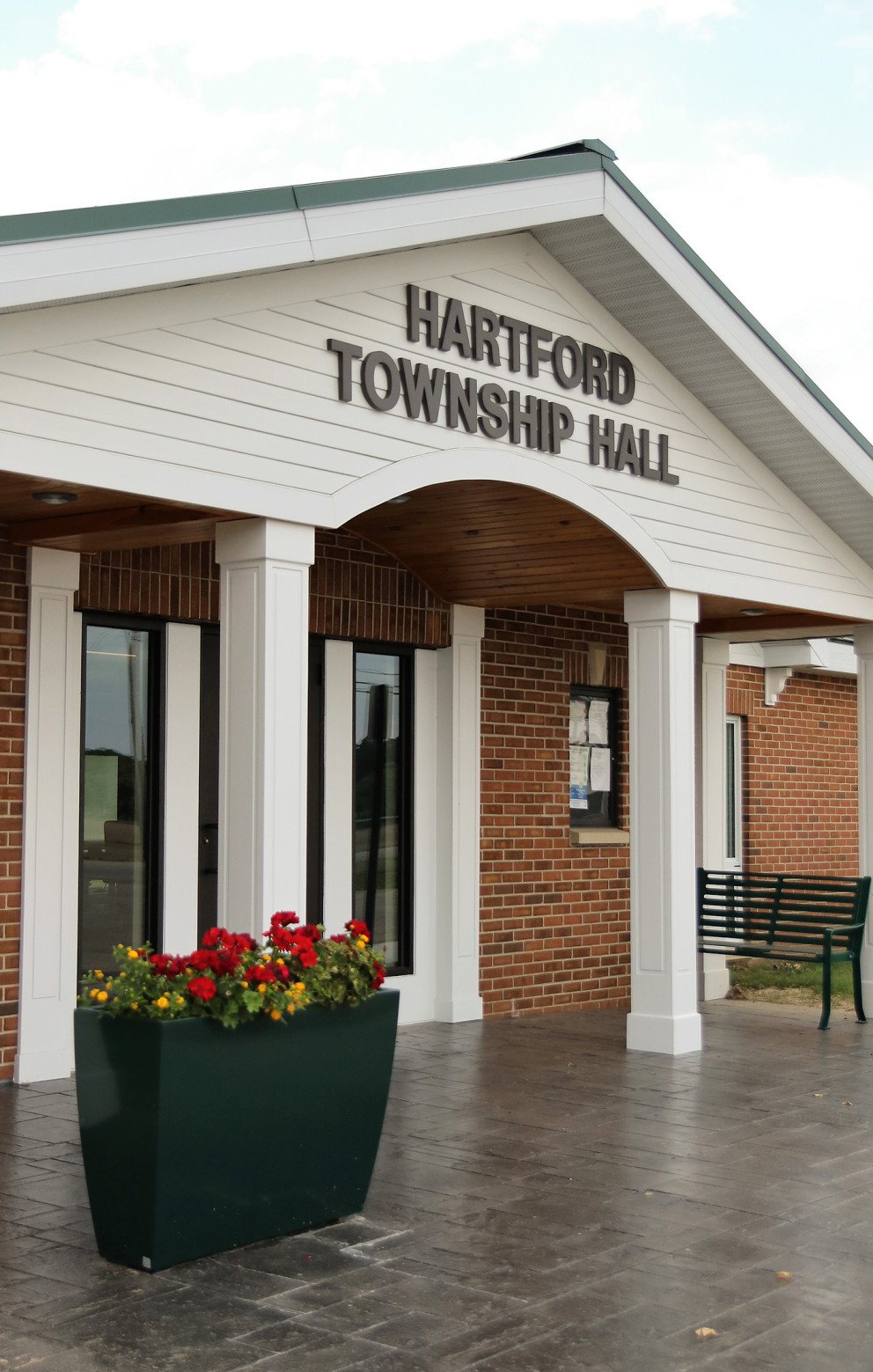 Hartford Twp Hall Entrance