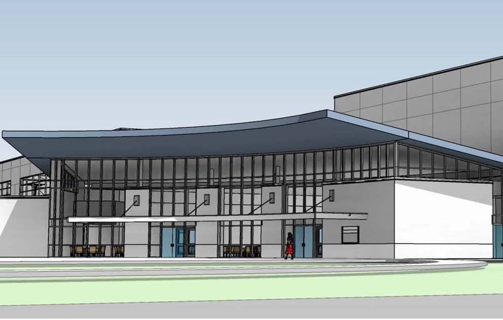 BSPS PAC IAC Front Entrance Rendering