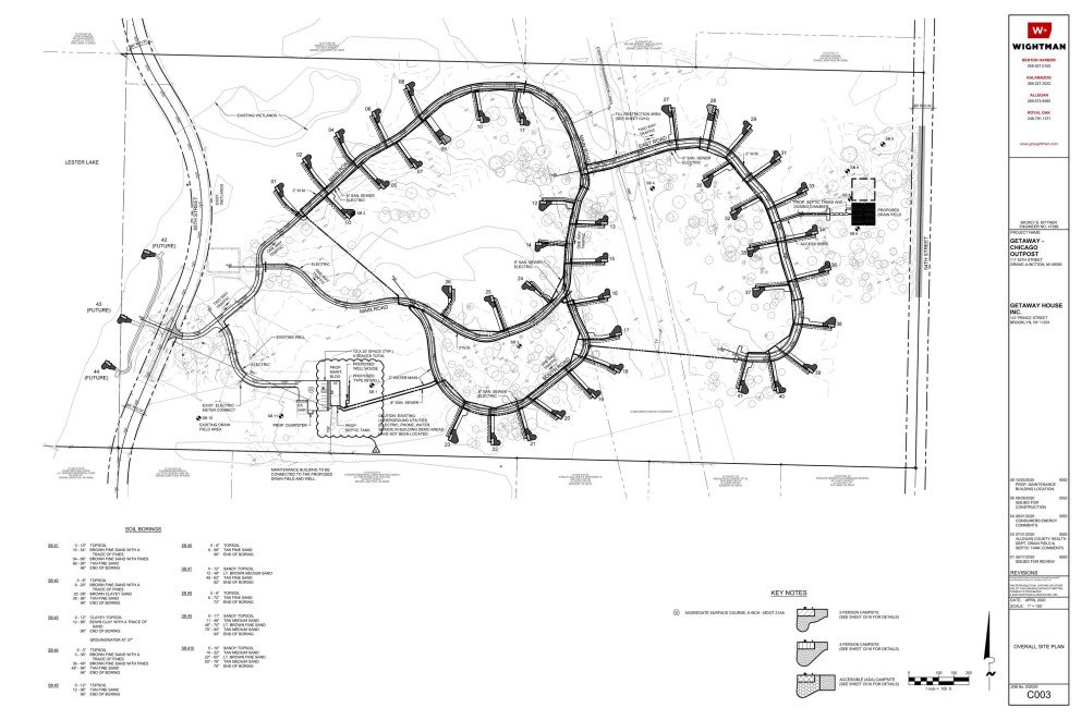 Site plan for the Getaway Barber Creek campground.