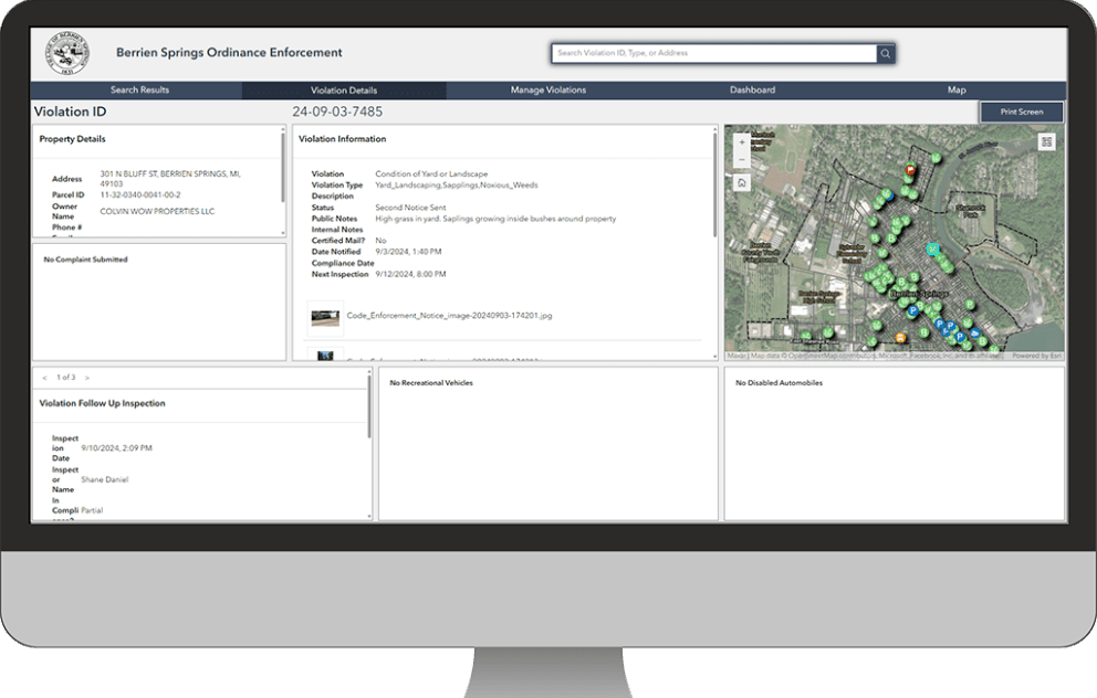 Ordinance Enforcement GIS Details