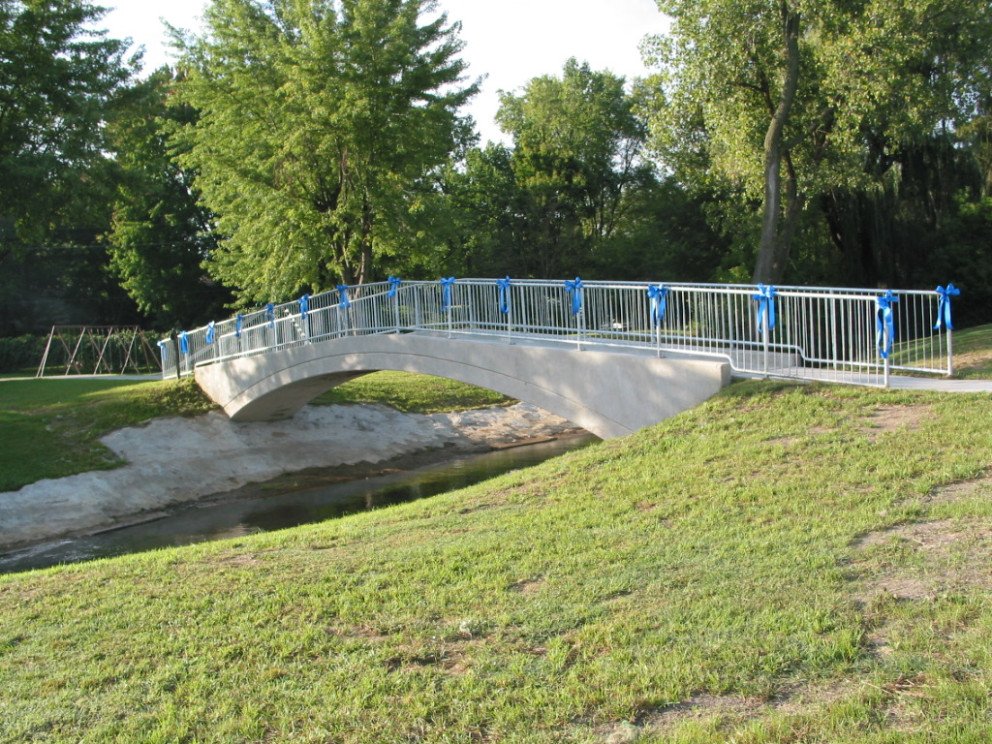 Baroda Pedestrian Bridge over Hickory Creek
